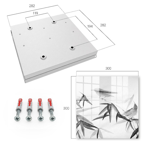 Caja para llaves de bambú natural