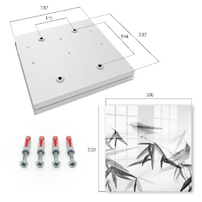 Caja para llaves de bambú natural