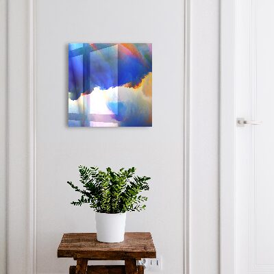 Armario para colgar llaves con diseño de explosión de colores