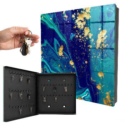 Armario para llaves con diseño de abstracción de colores