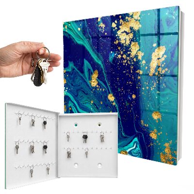 Armario para llaves con diseño de abstracción de colores