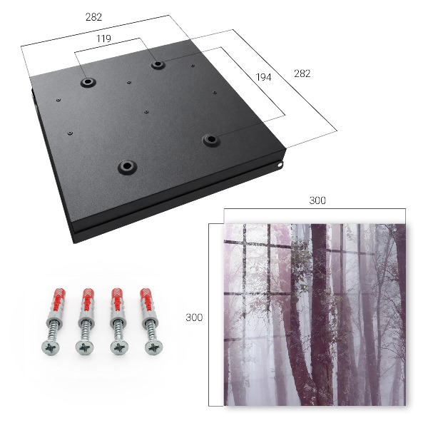 Caja para llaves diseño de bosque brumoso