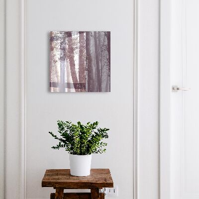Caja para llaves diseño de bosque brumoso