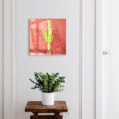 Caja para llaves diseño de cactus verde