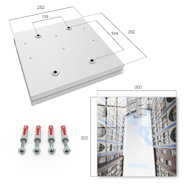 Caja para llaves de diseño en arquitectura moderna