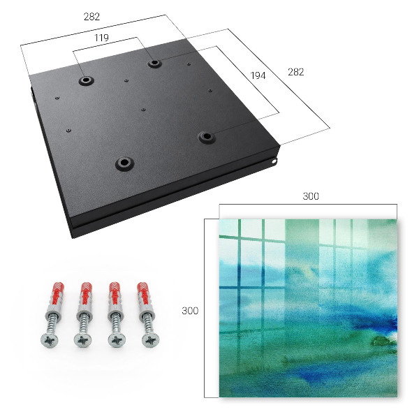 Caja para llaves de diseño acuarela azul