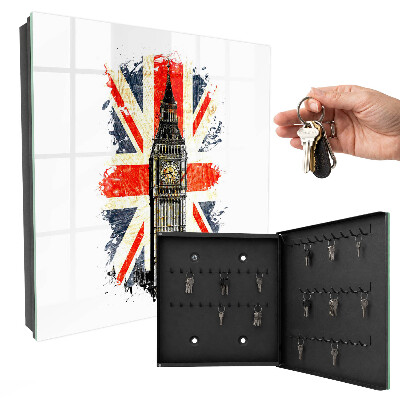 Armario para llaves con diseño de símbolo británico