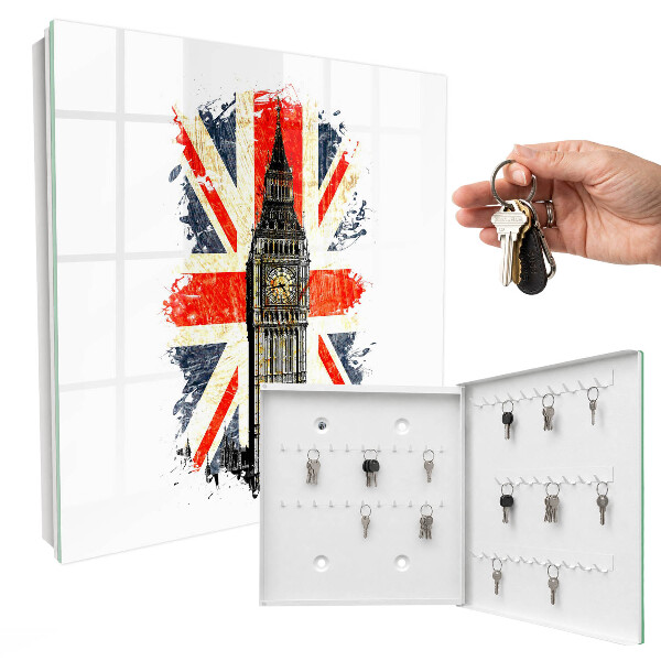 Armario para llaves con diseño de símbolo británico