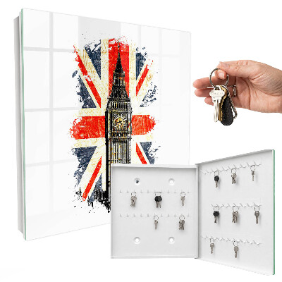 Armario para llaves con diseño de símbolo británico