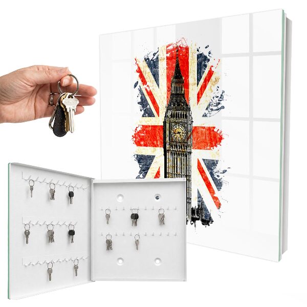 Armario para llaves con diseño de símbolo británico
