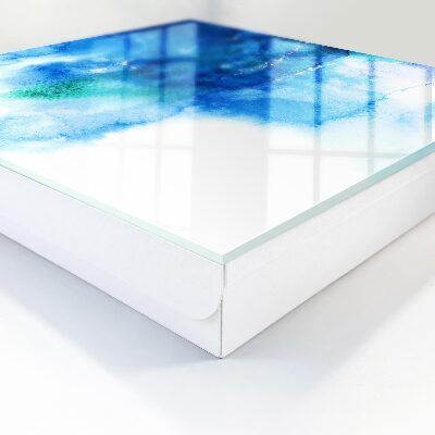 Caja para llaves diseño de olas azules