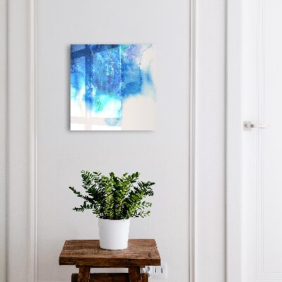 Caja para llaves diseño de olas azules