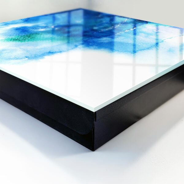 Caja para llaves diseño de olas azules
