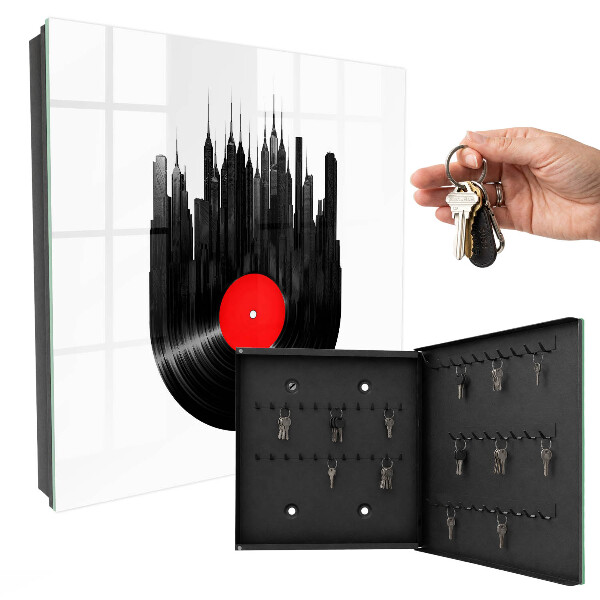 Armario para llaves diseño música de la ciudad