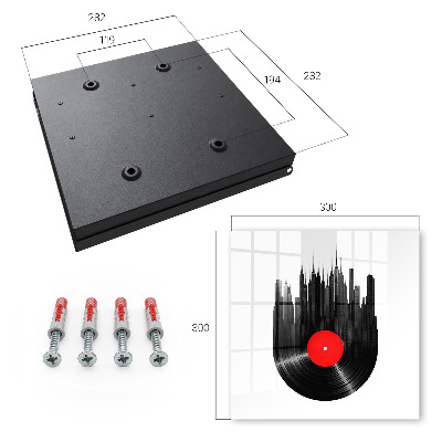 Armario para llaves diseño música de la ciudad