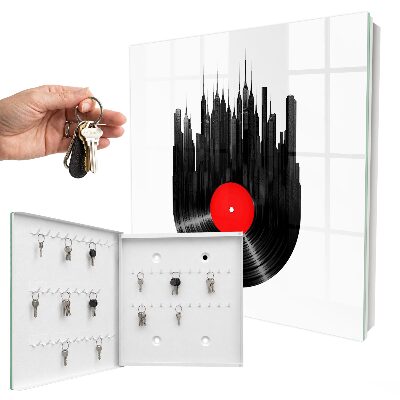 Armario para llaves diseño música de la ciudad