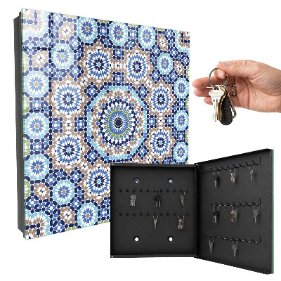 Caja para llaves con diseño de mosaico oriental