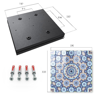 Caja para llaves con diseño de mosaico oriental