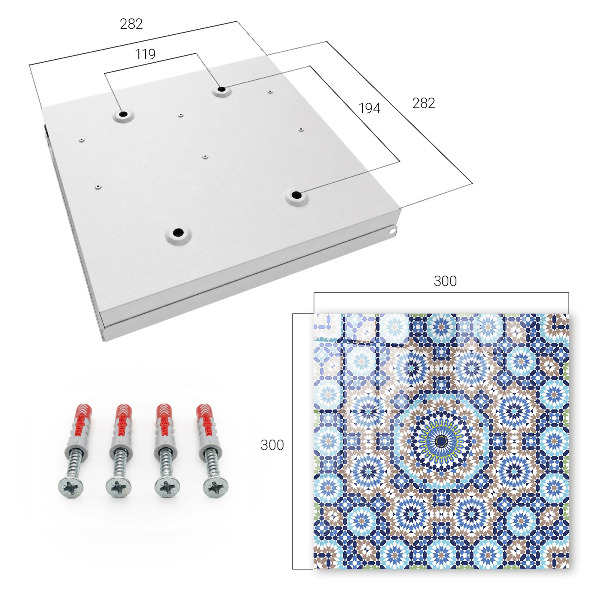 Caja para llaves con diseño de mosaico oriental