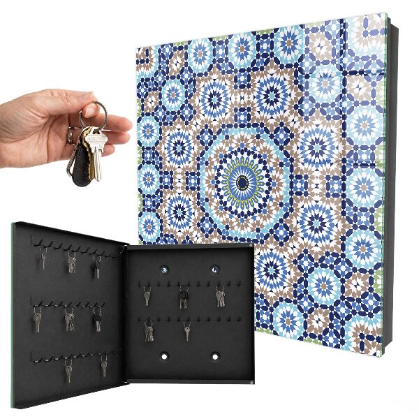 Caja para llaves con diseño de mosaico oriental