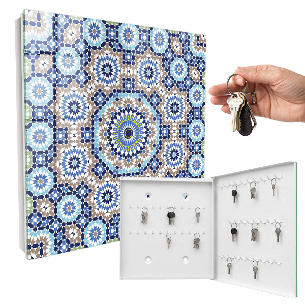 Caja para llaves con diseño de mosaico oriental