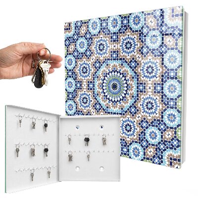 Caja para llaves con diseño de mosaico oriental