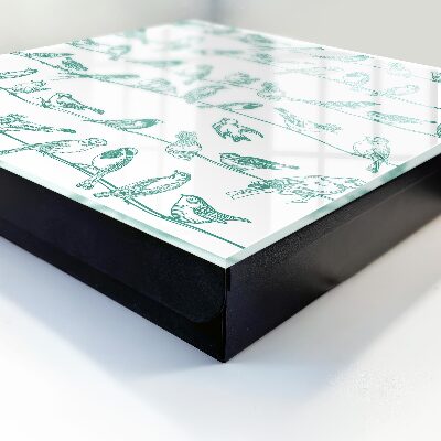 Caja para llaves diseño de pájaros en las ramas