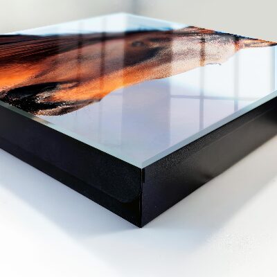 Caja para llaves con diseño de retrato de un caballo