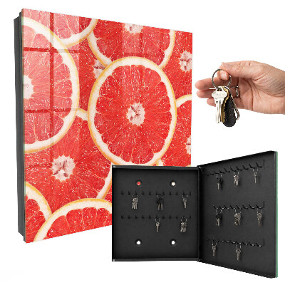 Caja para llaves con diseño de rodajas de pomelo