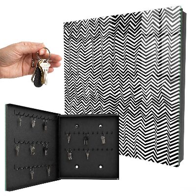 Armario para llaves con diseño de zigzags dinámicos