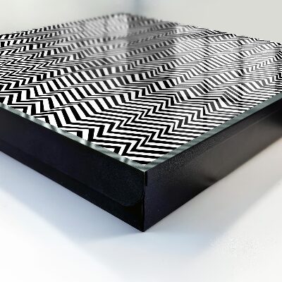Armario para llaves con diseño de zigzags dinámicos