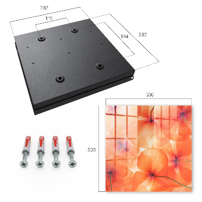 Caja para llaves con diseño de éxtasis floral