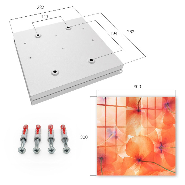 Caja para llaves con diseño de éxtasis floral