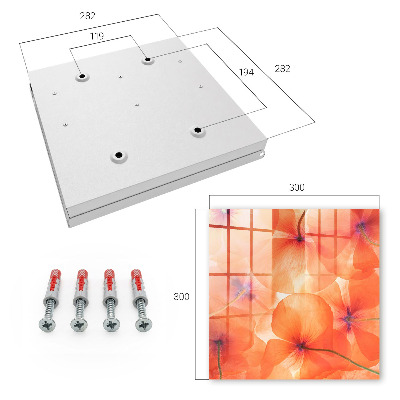 Caja para llaves con diseño de éxtasis floral