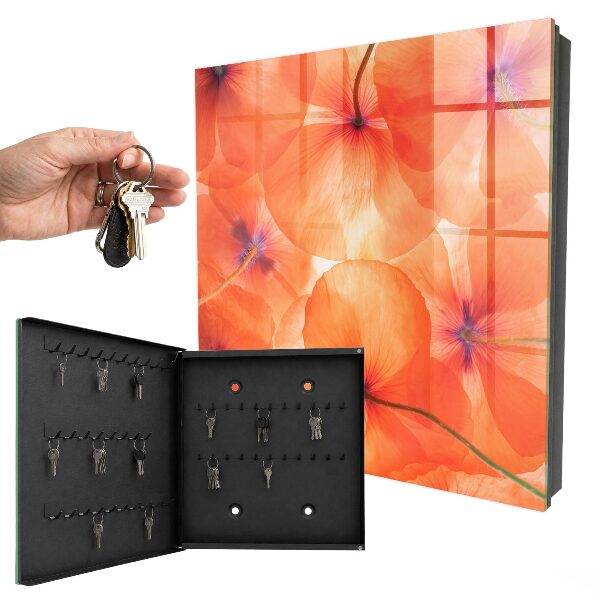 Caja para llaves con diseño de éxtasis floral
