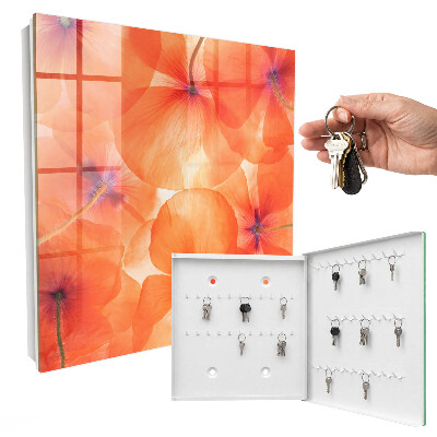 Caja para llaves con diseño de éxtasis floral