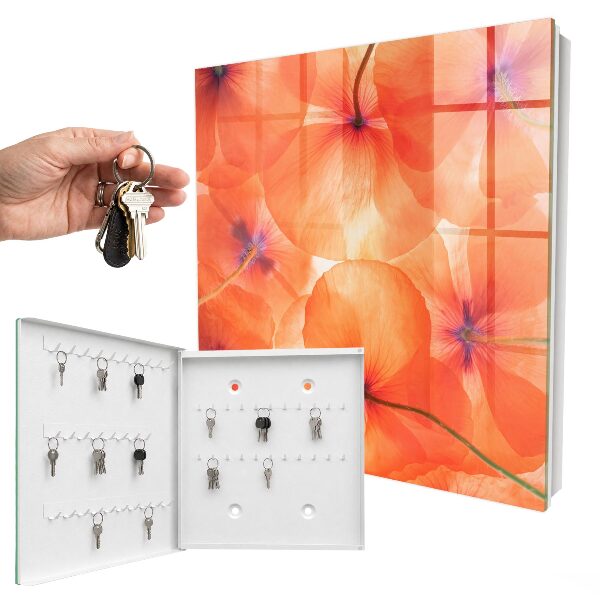 Caja para llaves con diseño de éxtasis floral