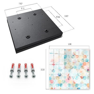 Armario para llaves con diseño de patrones geométricos