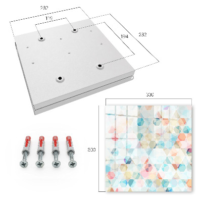 Armario para llaves con diseño de patrones geométricos