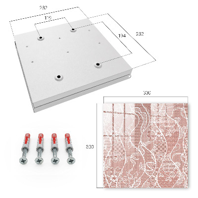 Caja para llaves con diseño de encaje elegante