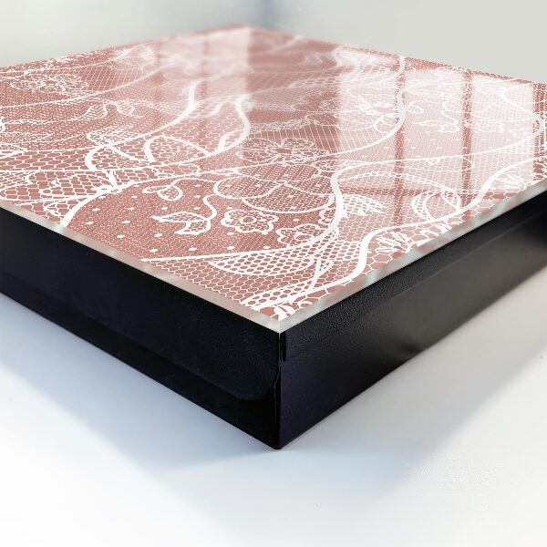 Caja para llaves con diseño de encaje elegante