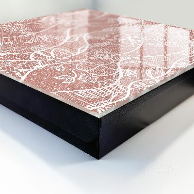 Caja para llaves con diseño de encaje elegante