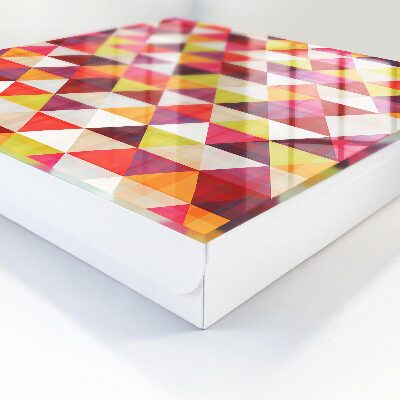 Caja para llaves con diseño de patrones de color