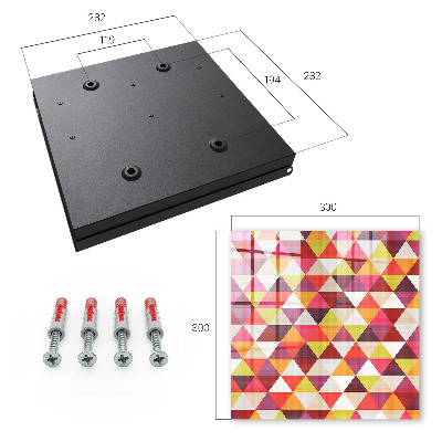 Caja para llaves con diseño de patrones de color