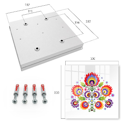Armario para llaves con diseño de flores populares