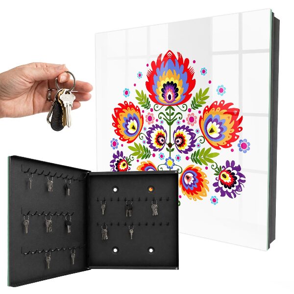 Armario para llaves con diseño de flores populares