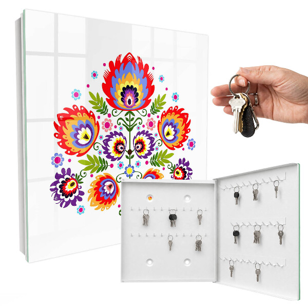 Armario para llaves con diseño de flores populares
