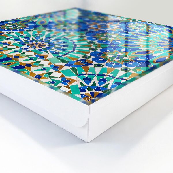 Armario para llaves con diseño de mosaico geométrico