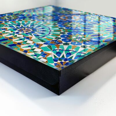Armario para llaves con diseño de mosaico geométrico