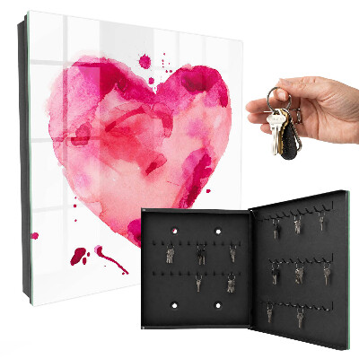 Armario para colgar llaves con diseño de corazón de amor